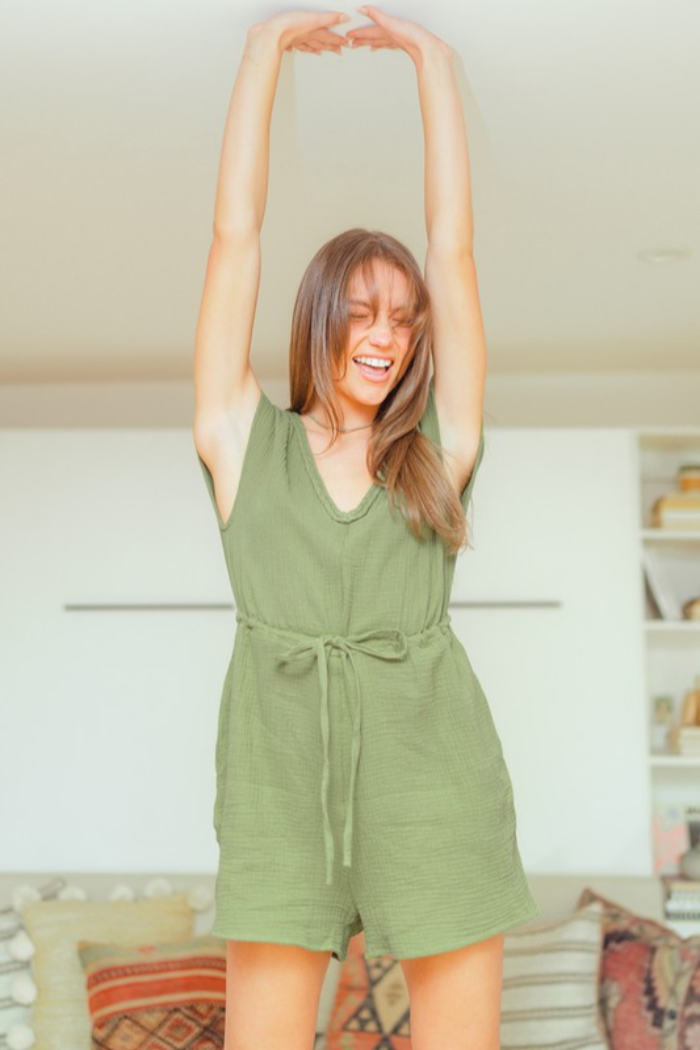Open Back Romper