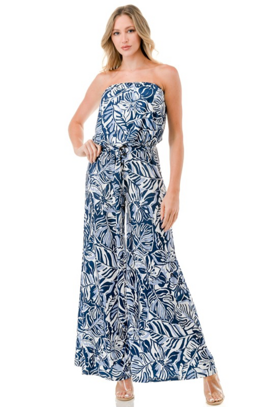 Wide Leg Jumpsuit Print
