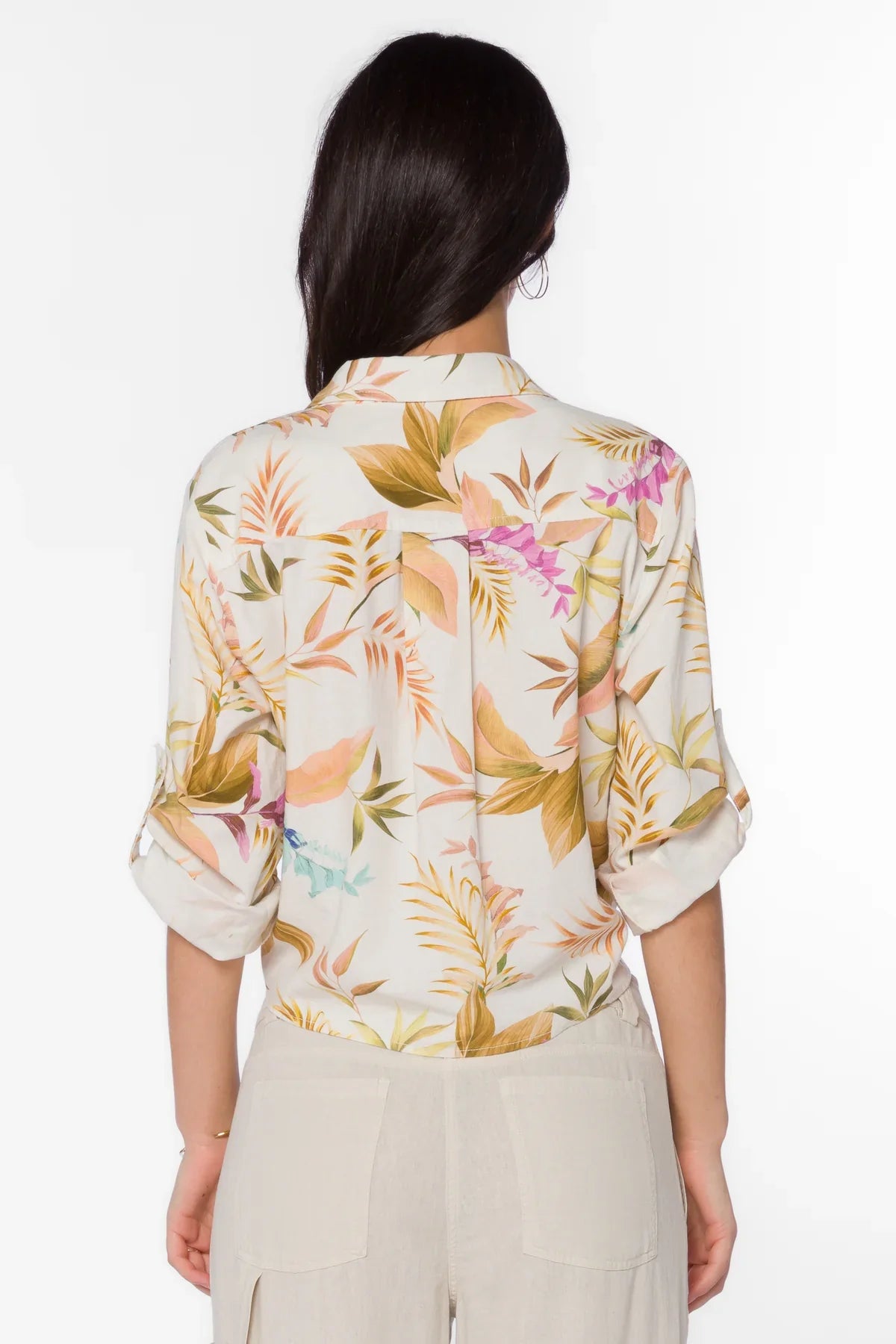 Solange Tie Front Top