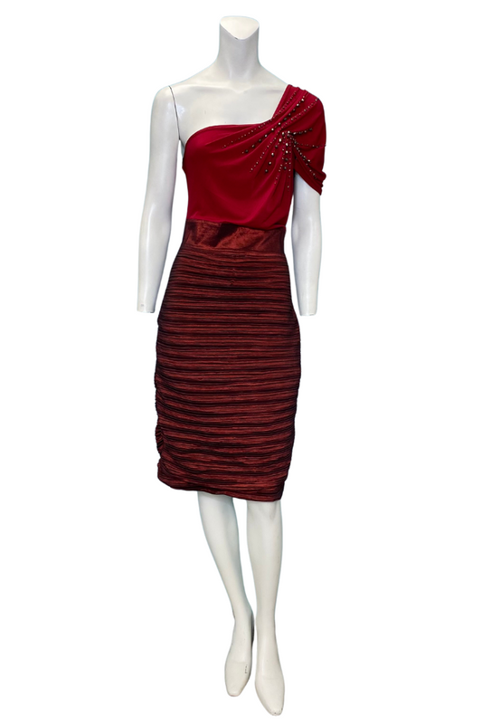 One Shoulder Love Me Dress