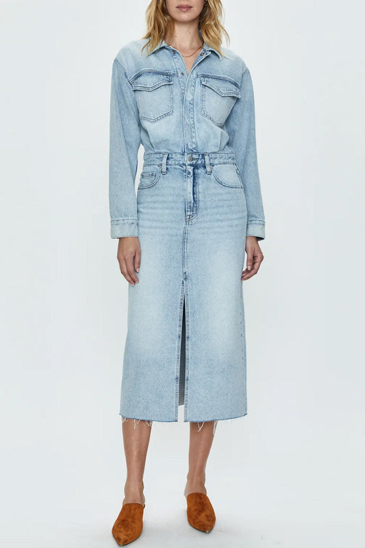 AMIRA DENIM DRESS