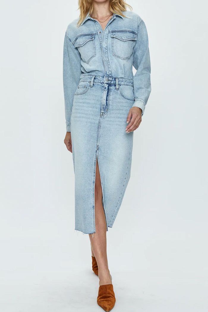 AMIRA DENIM DRESS