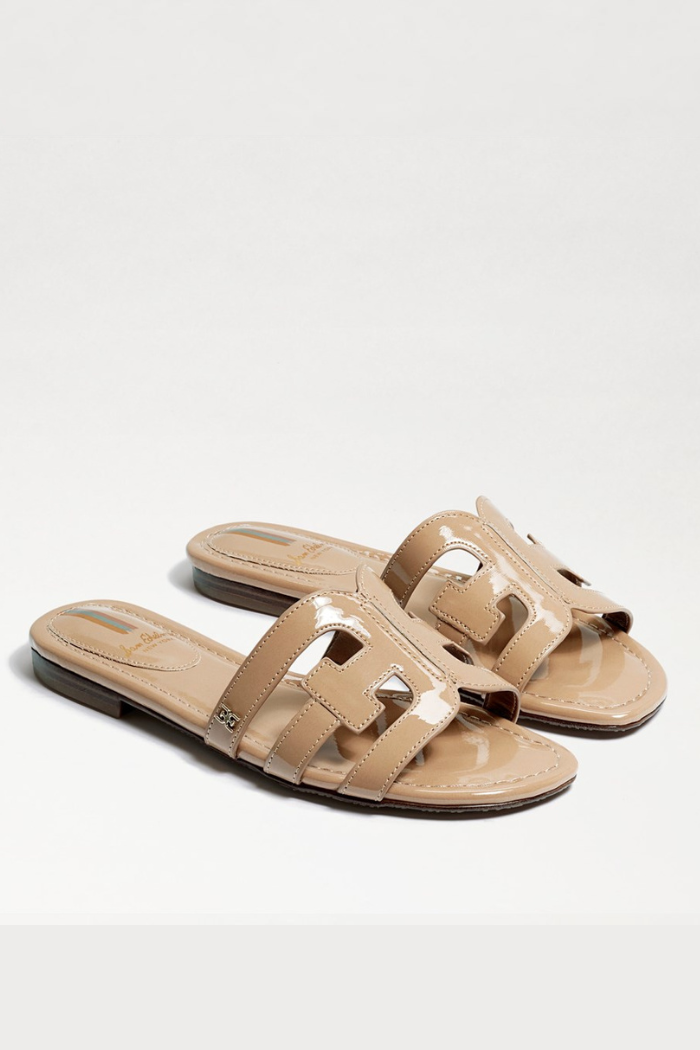 Bay Slide Sandal - Almond Patent