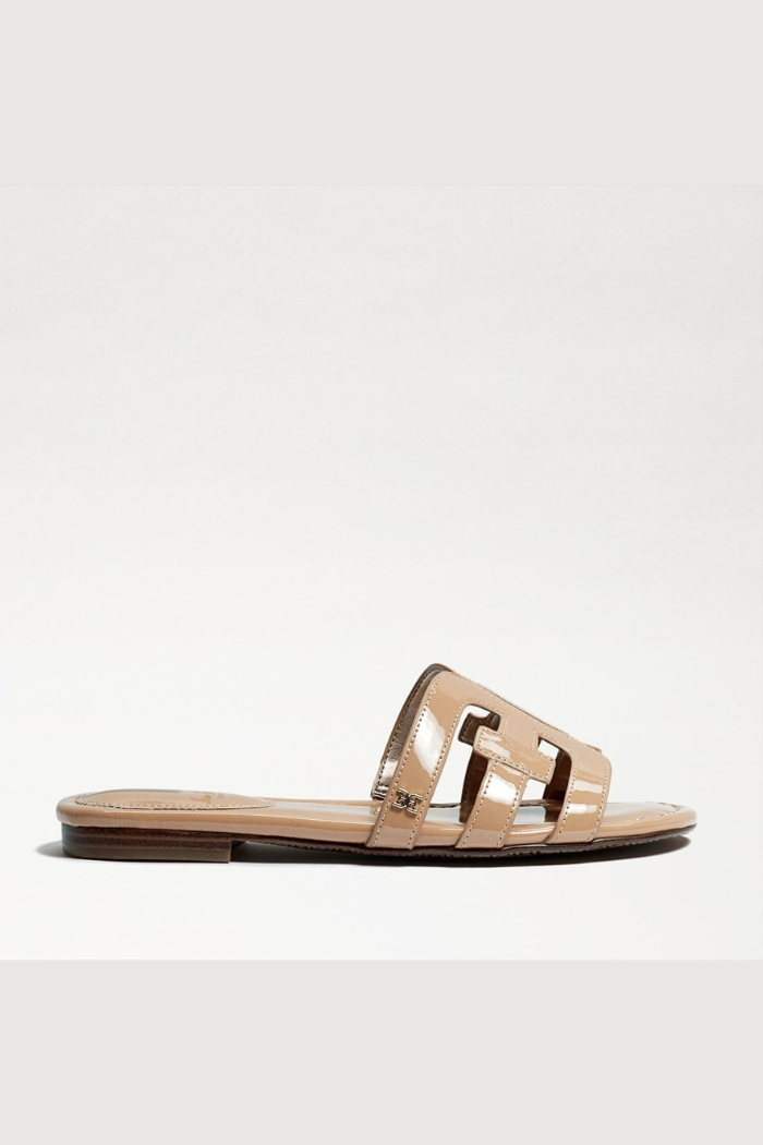 Bay Slide Sandal - Almond Patent