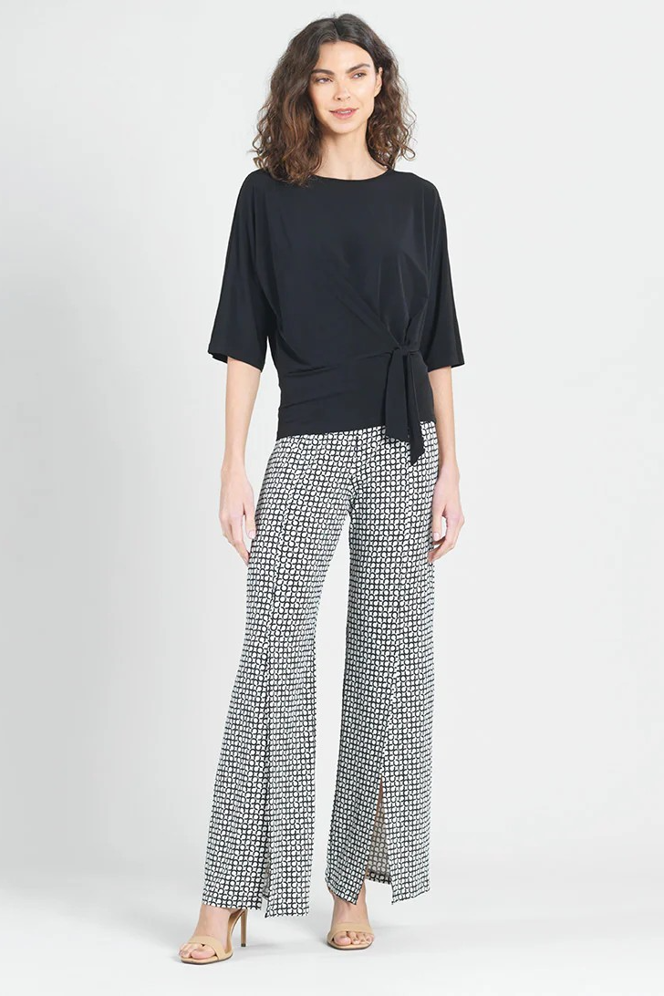 Side Tie Detailed Soft Knit Top