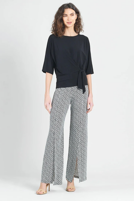 Side Tie Detailed Soft Knit Top