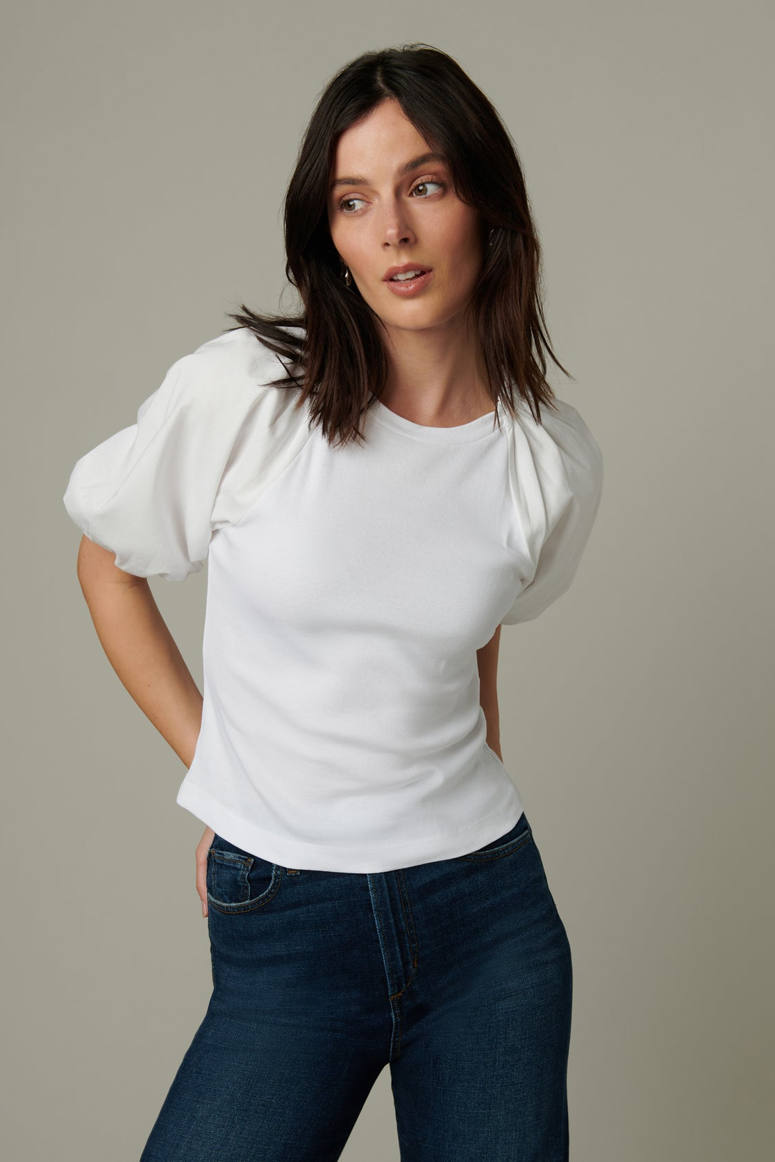 The Lila Top - Optic White