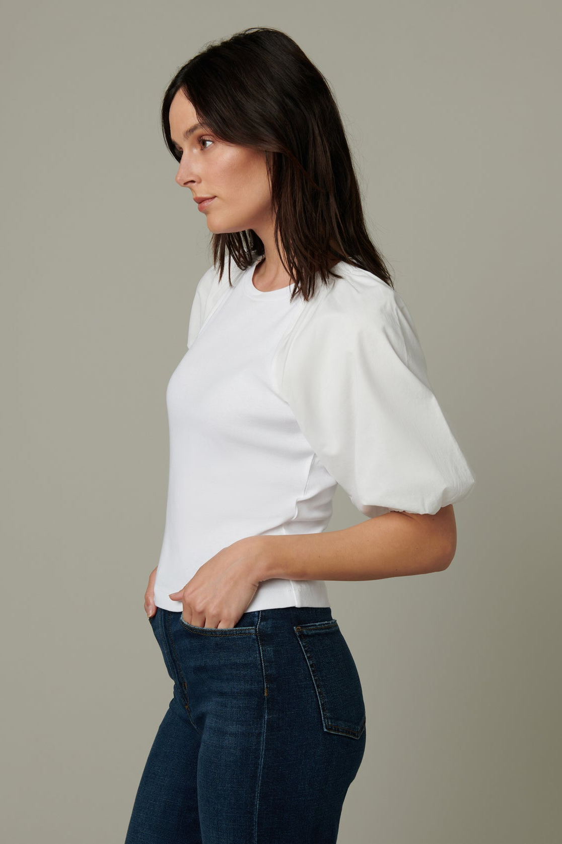 The Lila Top - Optic White