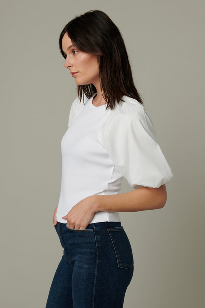 The Lila Top - Optic White