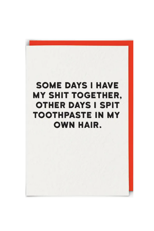 Toothpaste Greeting Card
