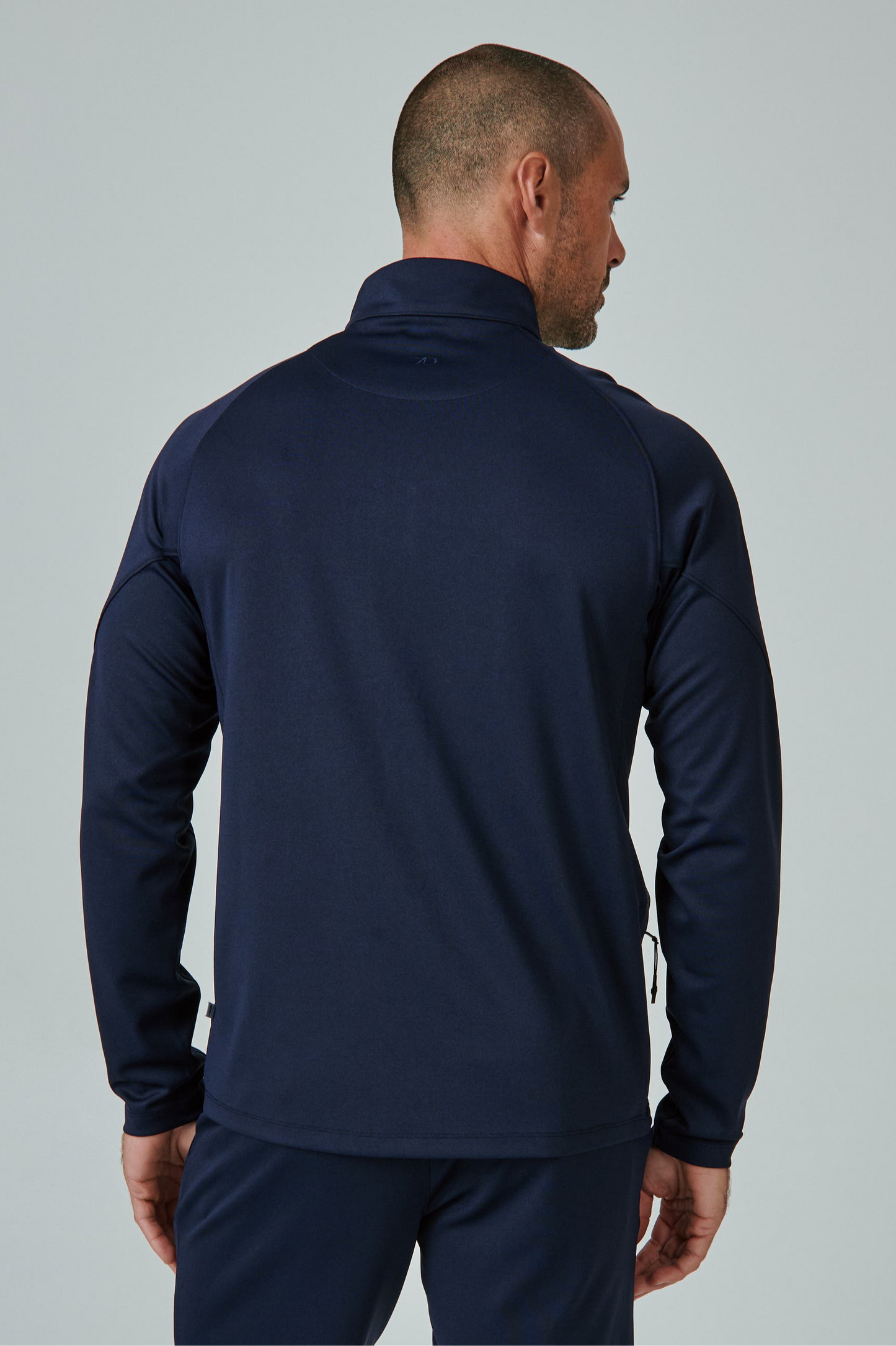 A Game Quarter Zip Pull Over - Navy