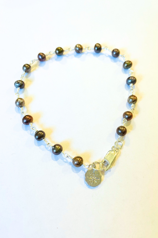 Starry Night Black Pearl Bracelet
