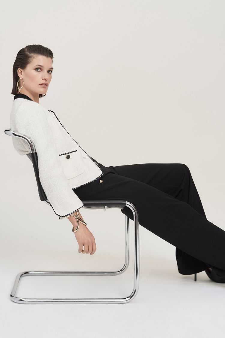 Bouclé Jacket With Contrast Trim