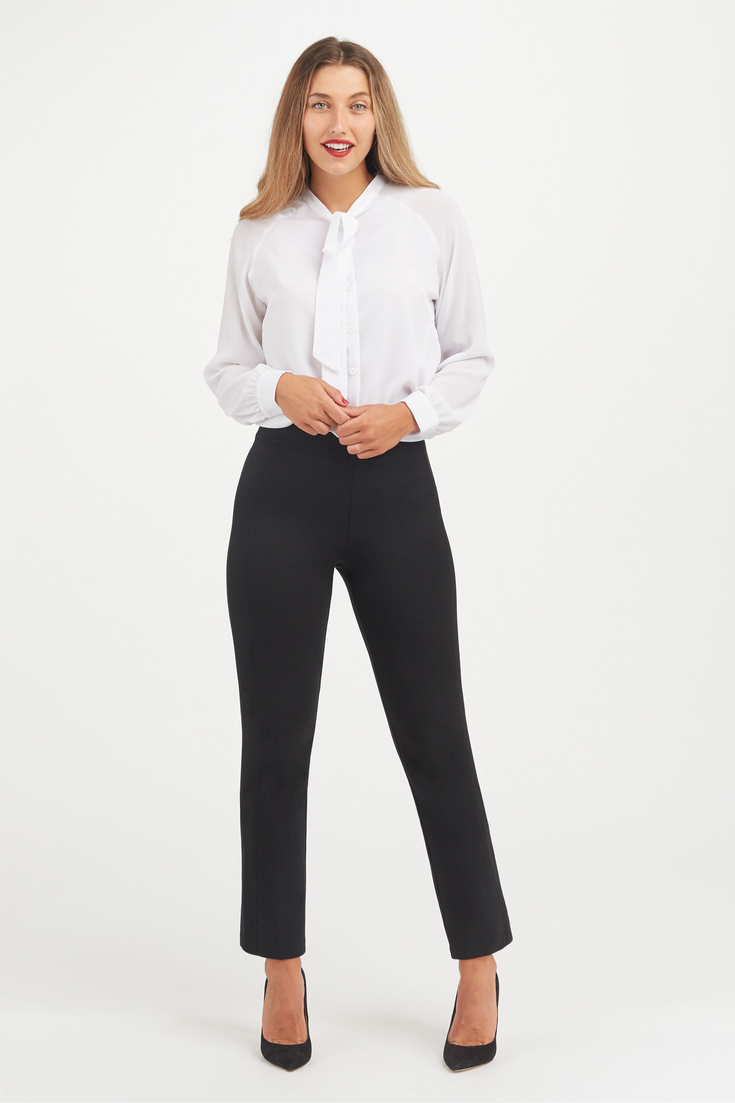 The Perfect Pant - Slim Straight Leg in Ponte