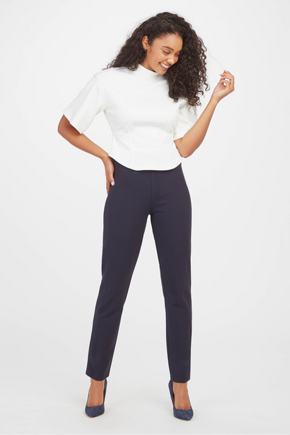 The Perfect Pant - Slim Straight Leg in Ponte