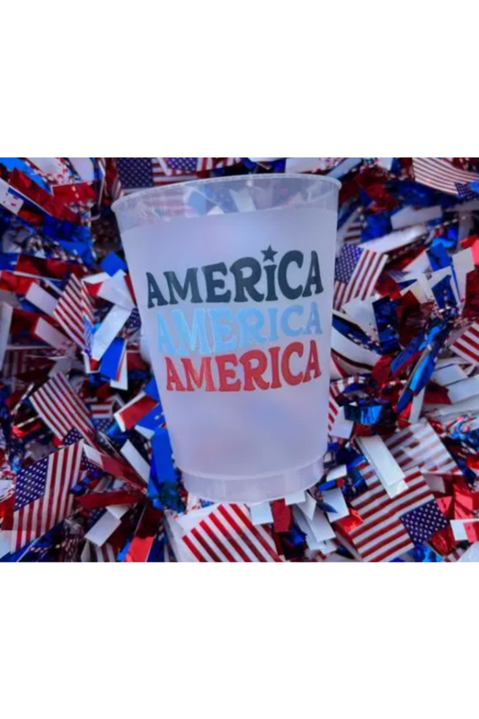 AMERICA X3 FROSTED CUPS(10PK)