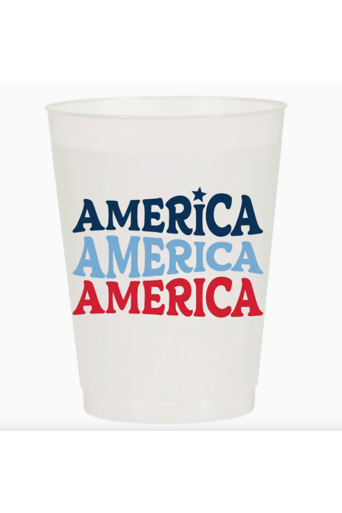 AMERICA X3 FROSTED CUPS(10PK)