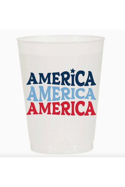 AMERICA X3 FROSTED CUPS(10PK)