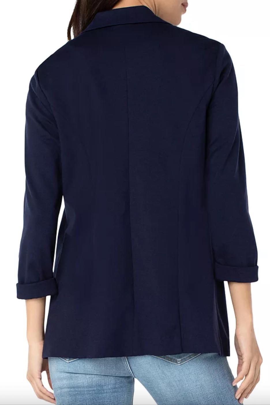 Boyfriend Blazer W/ Princess Darts - Cadet Blue
