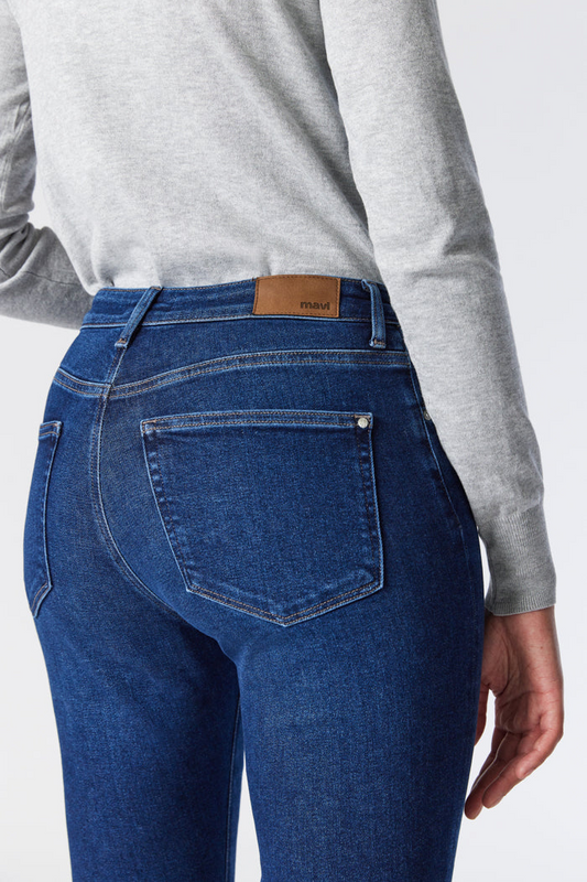 Viola Straight Leg Jeans - Dark Brushed LA Blue