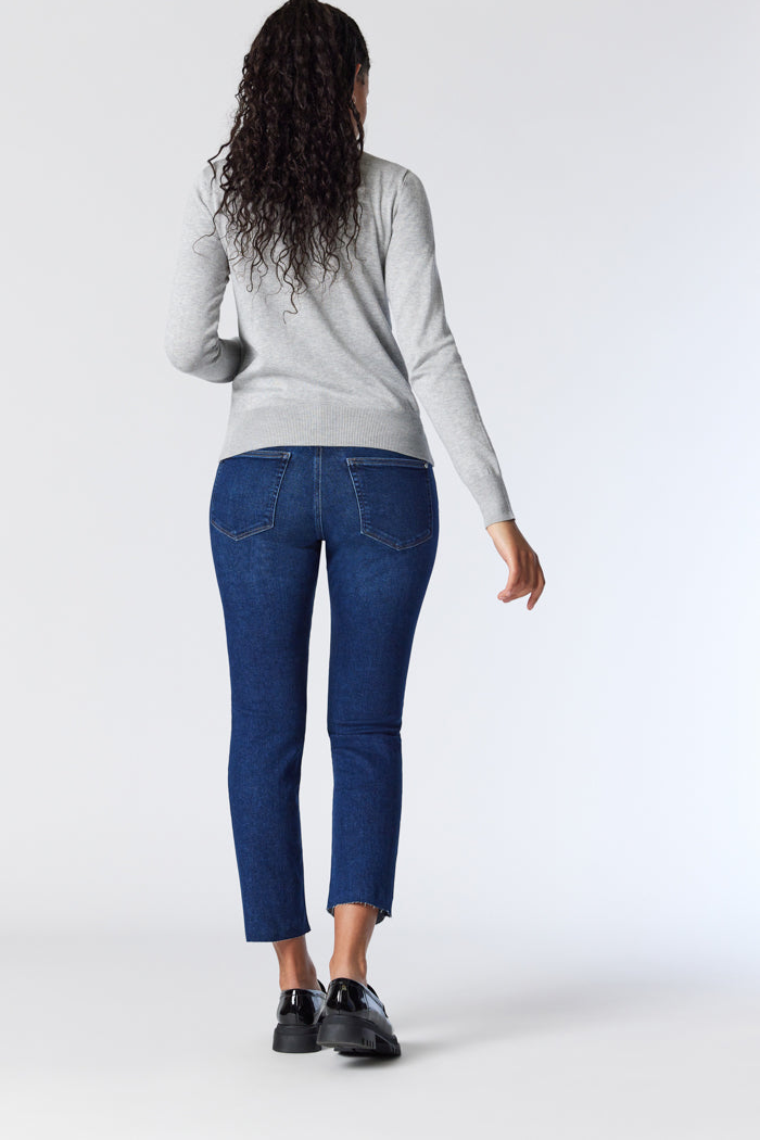 Viola Straight Leg Jeans - Dark Brushed LA Blue