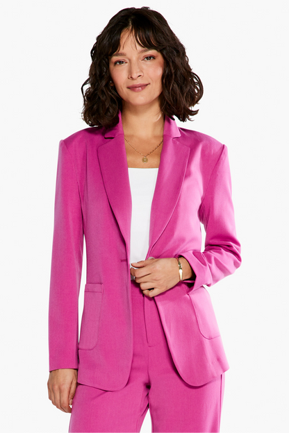 Work It Blazer- Orchid Petal