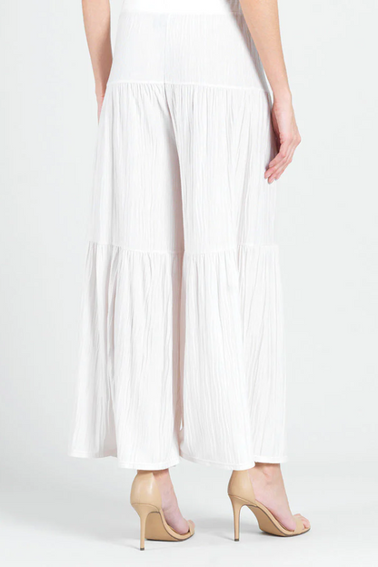 Ultra Soft Pleated Pull-On Tiered Skirtpants