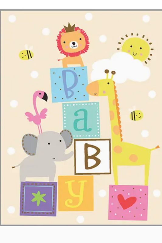 Baby Blocks Greeting Card