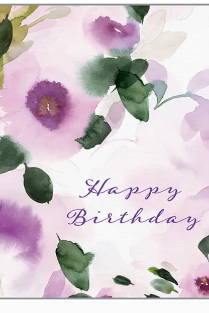 Birthday Purple Flowers