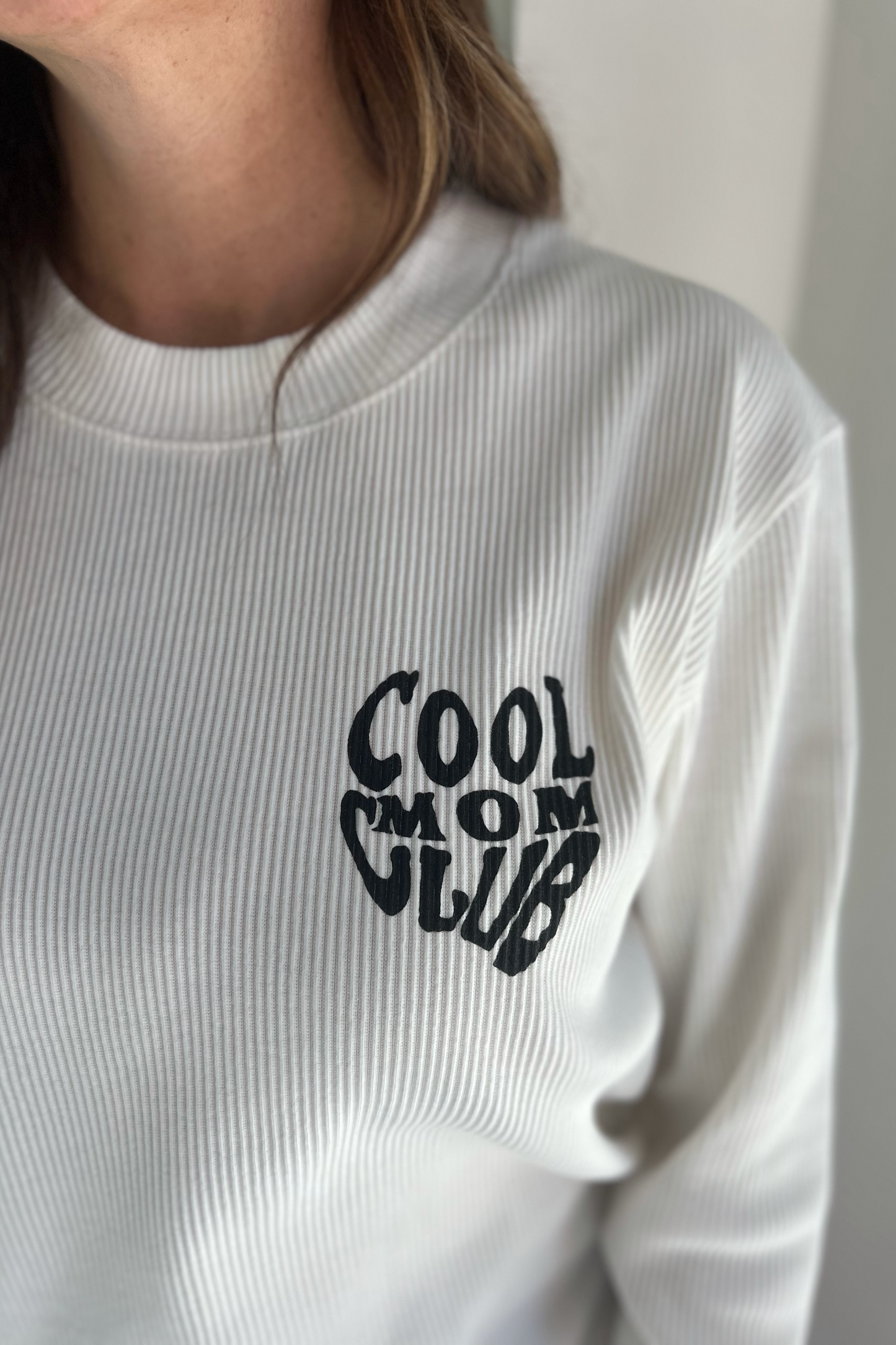 Boat House Apparel Cool Mom Club Ribbed Sweatshirt