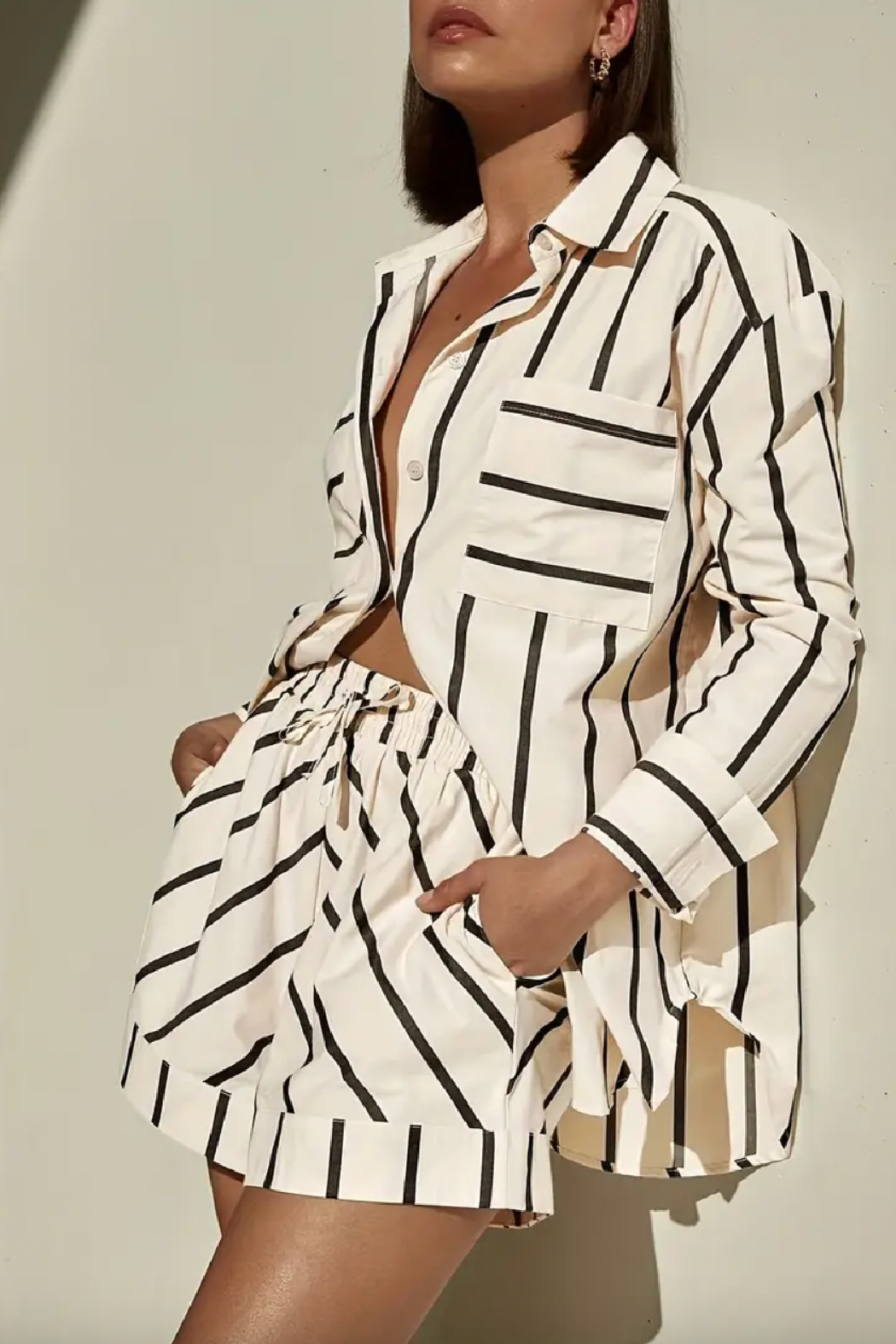 Summer Stripe Short Set