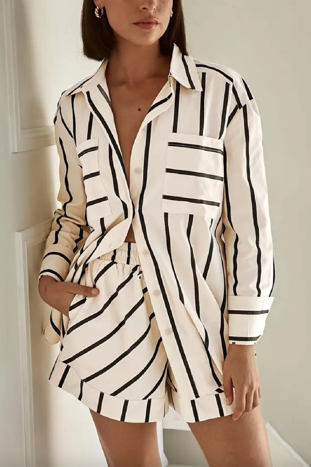 Summer Stripe Short Set