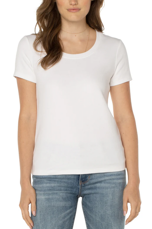 Scoop Neck Short Sleeve Tee