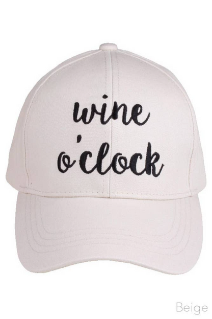 C.C Wine O'Clock Baseball Cap