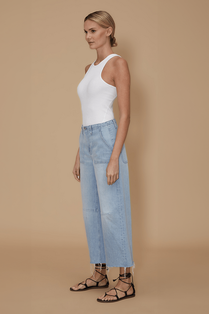 Utility Barrel Jean- Birdie