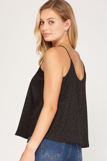 Cami Jacquard Satin Top