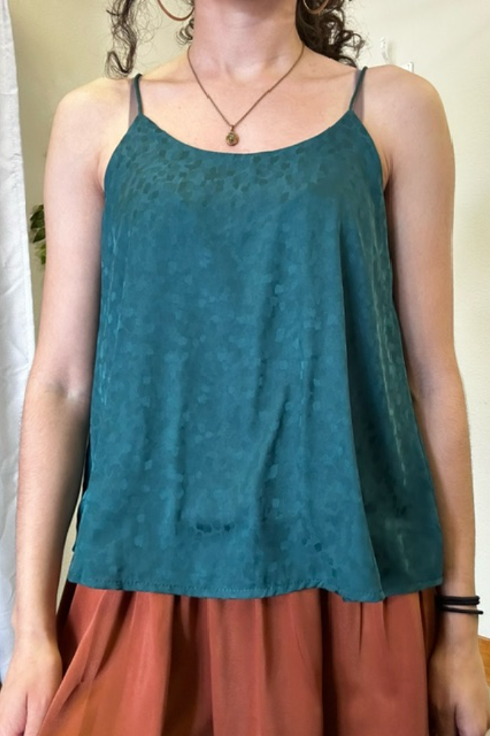 Cami Jacquard Satin Top