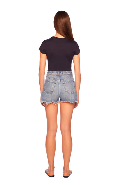 Short Sleeve Top - Black