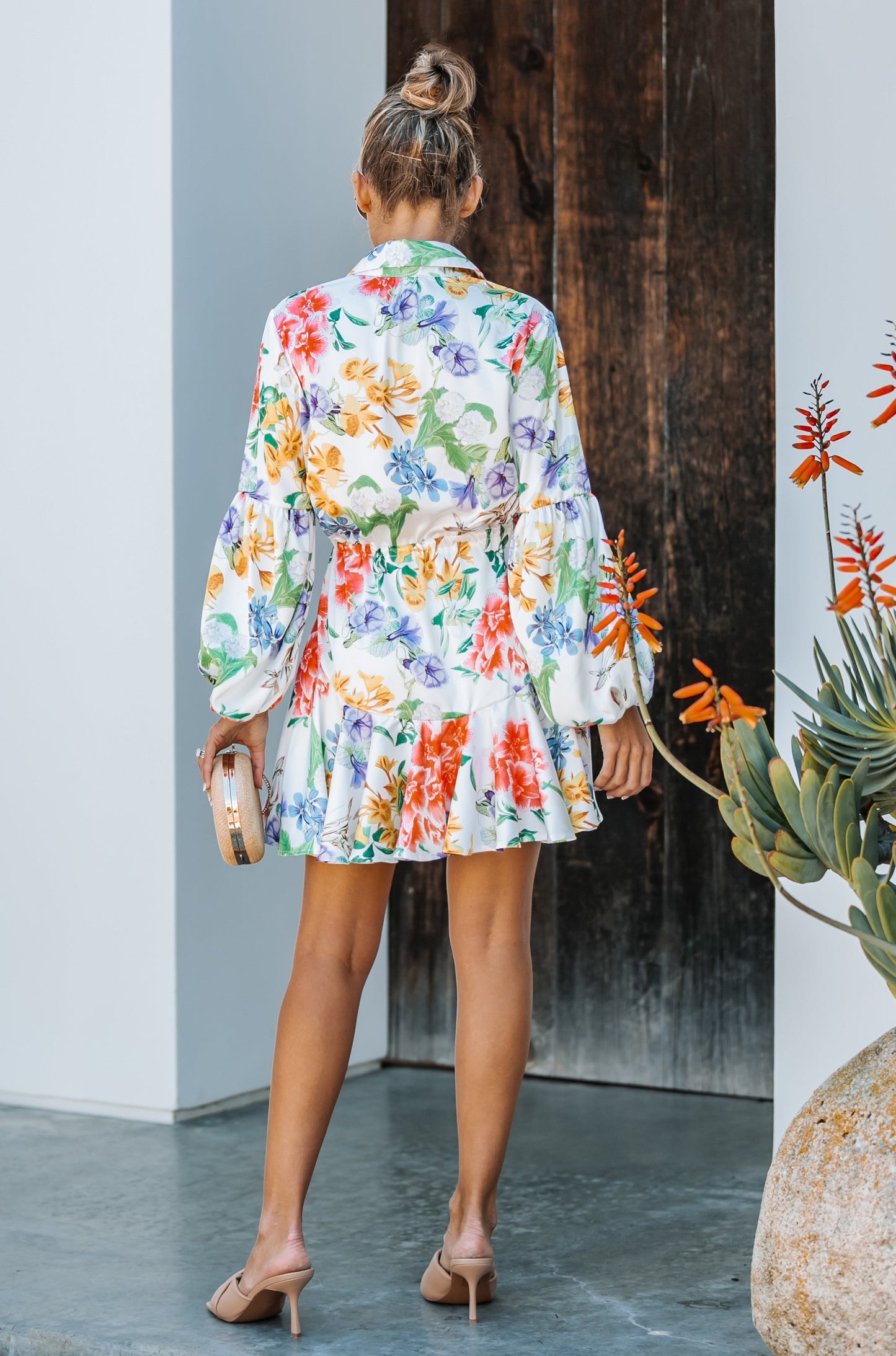 Bright Multi Floral Dress