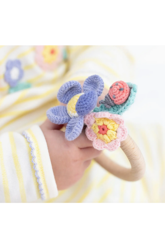 Bloom Crochet Teething Ring