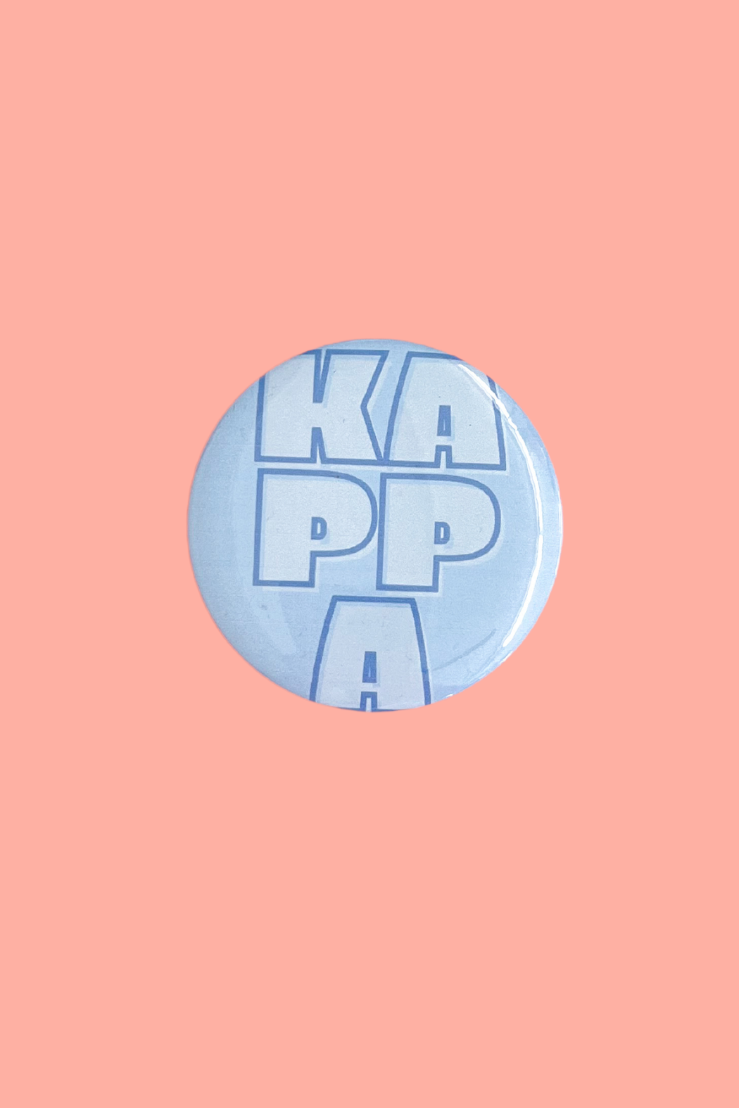 Sorority Bubble Letter Button