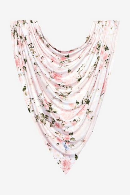 Vintage Pink Rose Swaddle Headband Set