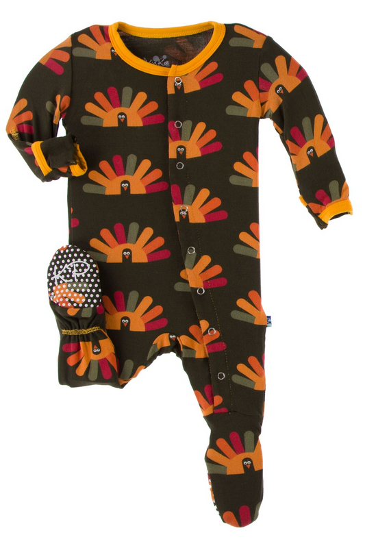 Bark Turkey Snap Footie