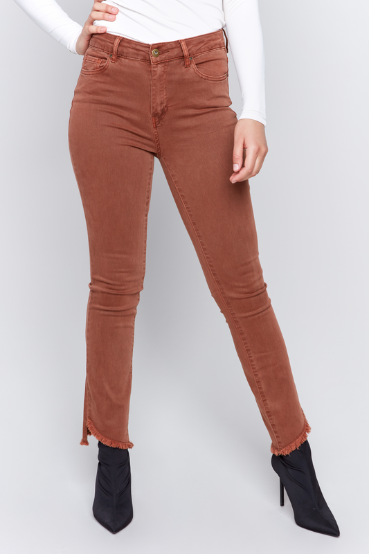Assymetrical Hem Bootcut Pant
