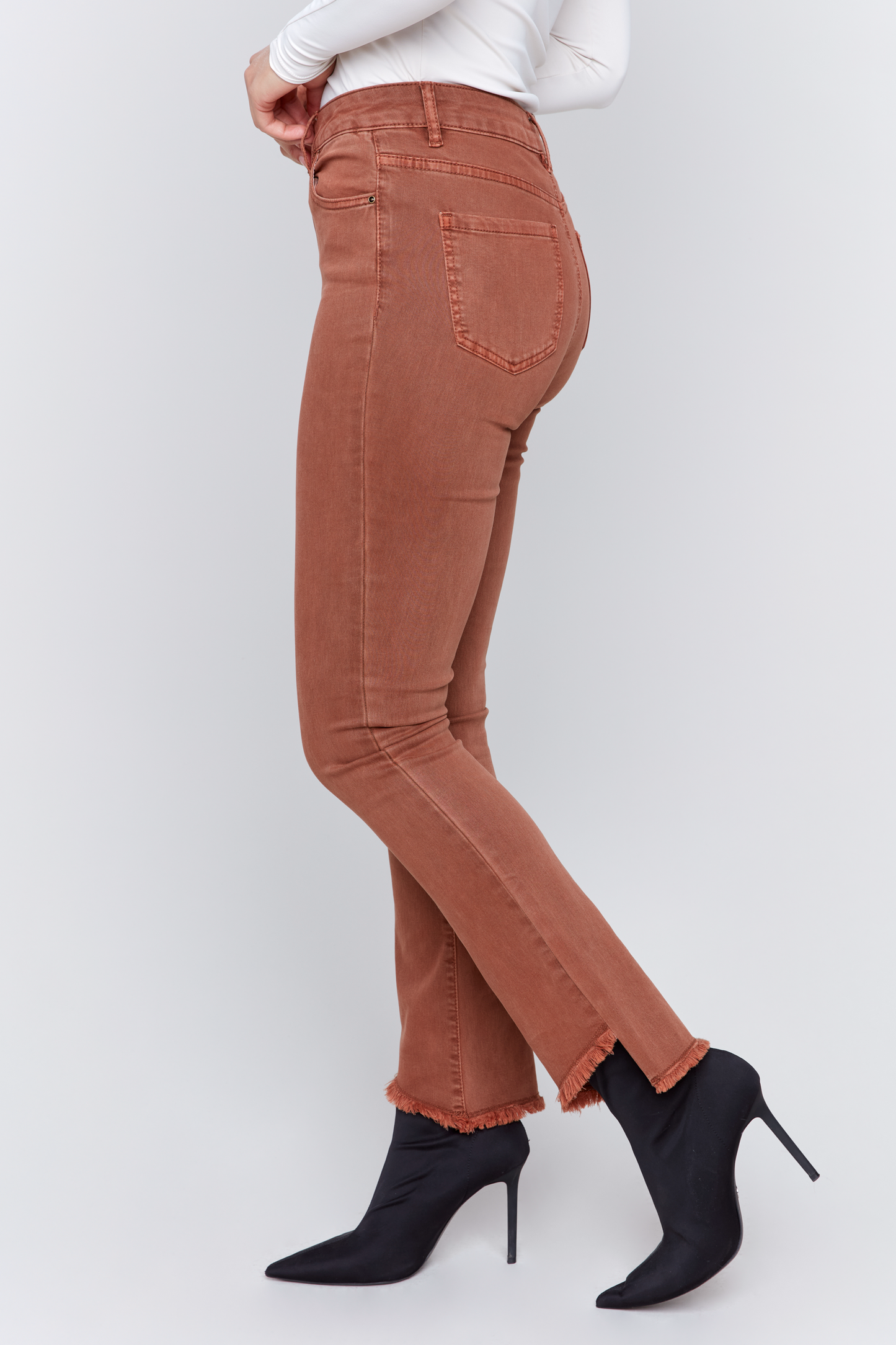 Assymetrical Hem Bootcut Pant
