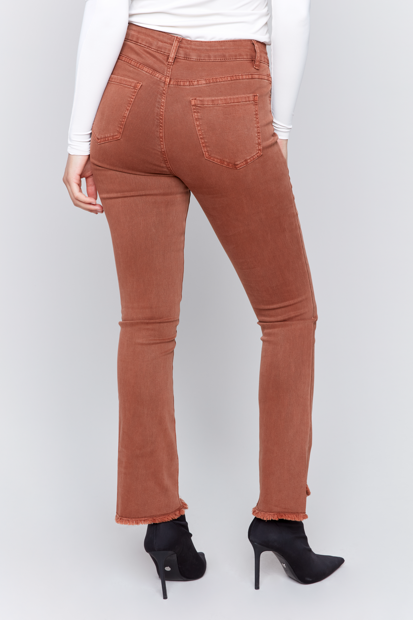 Assymetrical Hem Bootcut Pant