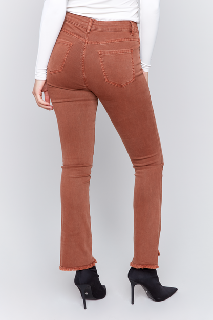 Assymetrical Hem Bootcut Pant