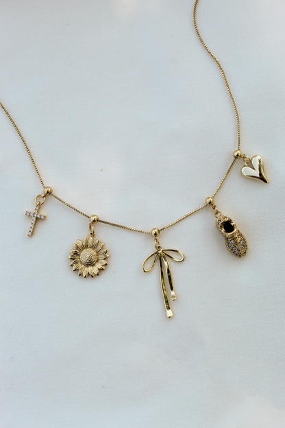 Vintage Heart Drop Charm