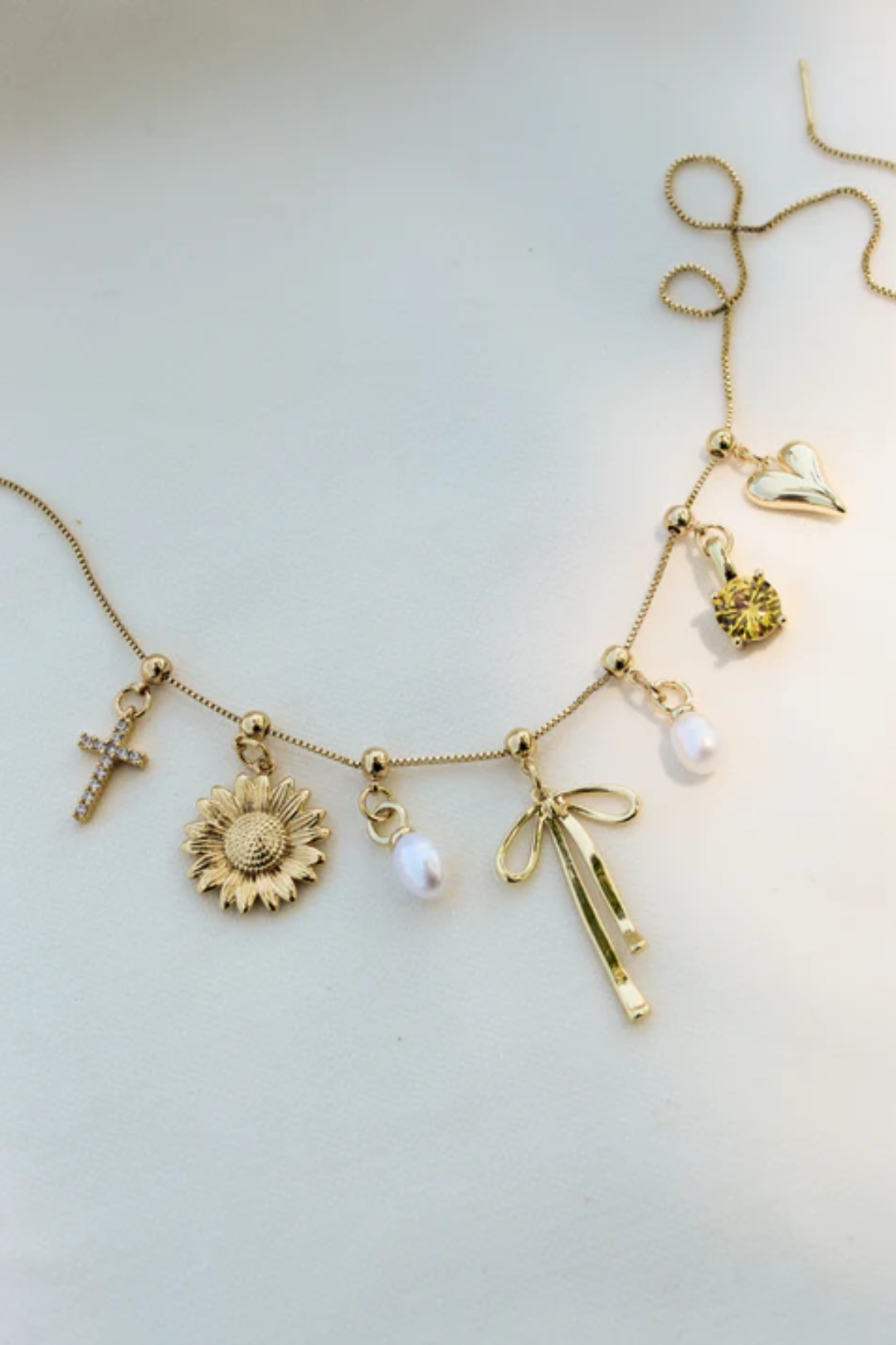 Vintage Heart Drop Charm