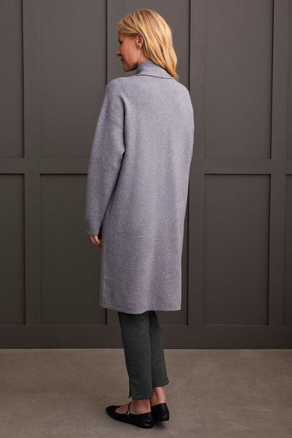 Open Coatigan with Patch Pockets